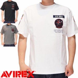 AVIREX アビレックス アヴィレックス Tシャツ 半袖 メンズ スクワッド パッチ ダスト デビル 783-3134046 送料無料