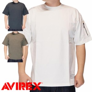 AVIREX アビレックス アヴィレックス Tシャツ 半袖 メンズ フェイド ウォッシュ シガー ポケット 783-3134051 送料無料