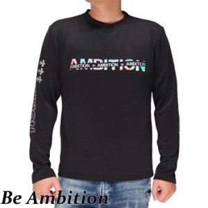 Be Ambition ビーアンビション ロング Tシャツ ロンT 長袖 メンズ ロゴエンボス＆ラバープリント T22201 送料無料