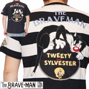 THE BRAVEMAN ブレイブマン ルーニーテューンズ コラボ ロング Tシャツ メンズ トゥイーティー シルベスター LTB-2407 送料無料