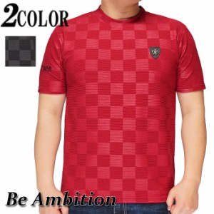 Be Ambition ビーアンビション 半袖 Tシャツ メンズ ユリ ワッペン＆ロゴ刺繍 T21102 送料無料