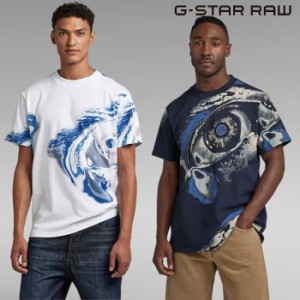 ジースター ロウ G-STAR RAW Tシャツ 半袖 メンズ SATURATED EYE LOOSE T-SHIRT D23164-C338 送料無料