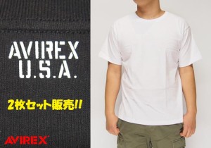 AVIREX[アヴィレックス] デイリー 2パック DAILY 2-PACK 半袖 クルーネック Ｔシャツ/2枚組/複数/アヴィレックス/6183380