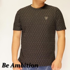 Be Ambition ビーアンビション 半袖 Tシャツ メンズ ユリ ワッペン＆ロゴ刺繍 T20106 送料無料