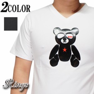 Rings リングス Tシャツ 半袖 ラバーTシャツ 熊 モノグラム メンズ 121584【Rings[リングス]から新作Tシャツが登場!!】
