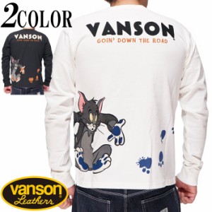 VANSON バンソン ルーニーテューンズ コラボ トムとジェリー ロング Tシャツ メンズ TJV-2232 送料無料