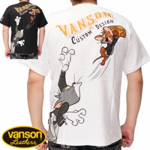 VANSON バンソン トムとジェリー コラボ Tシャツ 半袖 メンズ TJV-2318 送料無料