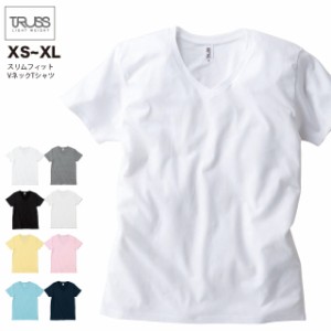 スリムフィット VネックTシャツ#SFV-113 XS~XL フェリック sst-c