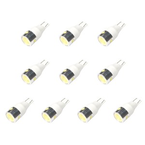 10個セット●● 12V Ｔ16 5W LED バックランプ 専用品 バック球 ウェッジ球 ホワイト  ハイマウントストップ球