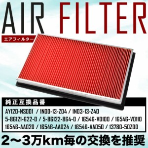 T30/NT30/PNT30 エクストレイル エアフィルター エアクリーナー H12.11-H19.8 AIRF13