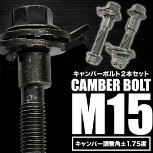キャンバーボルト 15mm 2本セット キャンバー調整 ±1.75度 M15 AE101 AE111 カローラGT フロント