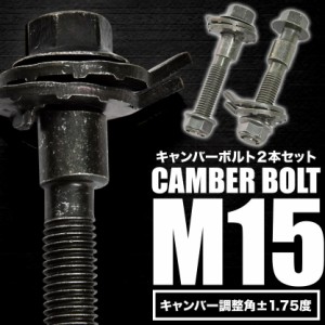 キャンバーボルト 15mm 2本セット キャンバー調整 ±1.75度 M15 NHP10 NHP10H アクア フロント