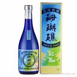 【山川酒造】珊瑚礁5年古酒　35度　720ml　泡盛　ギフト プレゼント(4944412350512)