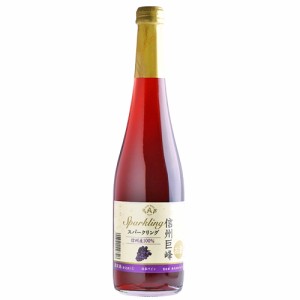 スパークリングワイン やや甘口 アルプス 信州巨峰スパークリング 500ml 日本 長野　ギフト プレゼント(4906251556326)