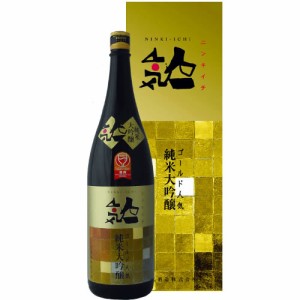 日本酒 純米大吟醸 人気酒造 人気一 ゴールド人気 純米大吟醸 1800ml カートン入 福島県　ギフト プレゼント(4935056130554)