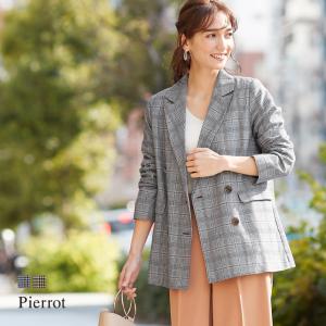 グレン チェック テーラード ジャケット レディースの通販 Au Pay マーケット