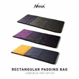 ナンガ NANGA 寝袋 レクタンギュラー パディング バッグ RECTANGULAR PADDING BAG BLK/KHA PUR/BLK YEL/GRY