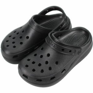 交換送料片道無料 子供 クロックス crocs サンダル キッズ クラシック クロックス キューティー クロッグ ブラック 207708 001