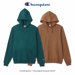 交換送料片道無料 チャンピオン Champion USA製 フーデッド スウェット シャツ (9oz) C5-P101 560(モスグリーン) 855(ライトブラウン)