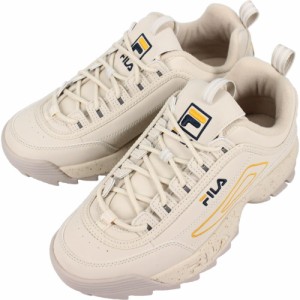 交換送料片道無料 フィラ FILA スニーカー ディスラプター 2 スプラッシュ Disruptor 2 Splash ベージュ/ネイビー/イエロー USS23009 922