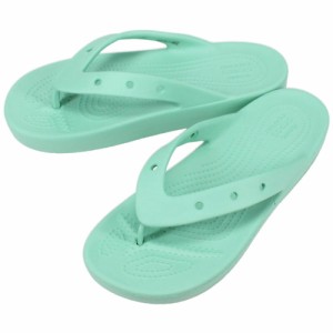 交換送料片道無料 crocs クロックス クラシック プラットフォーム フリップ ウィメン ジェイドストーン 207714-3UG