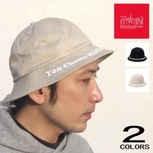 マンハッタンポーテージ Manhattan Portage 帽子 ブリム プリント メトロ ハット Brim Print Metro Hat MP197 ブラック ベージュ 