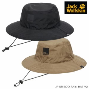 ジャックウルフスキン Jack Wolfskin 帽子 ハット JP UR ECO RAIN HAT V2 5024992 ブラック コヨーテ