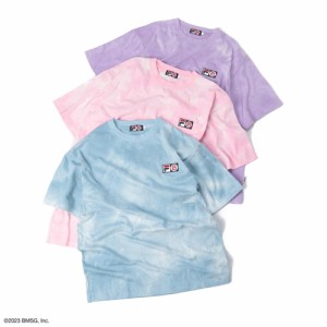 交換送料片道無料 フィラ FILA ｘ BE:FIRST ロゴ刺繍ワッペン Tシャツ タイダイ柄 サックス（10） ピンク（19） パープル（40） FB0783 