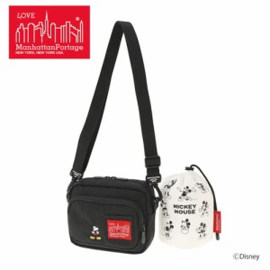 マンハッタンポーテージ Manhattan Portage ブルーム ショルダーバッグ / ミッキーマウス 1496-MIC-23 ブラック BLK