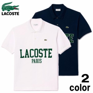 ラコステ LACOSTE オーバーサイズ ネームプリント ポロシャツ PH7419-99 001（ホワイト）166（ネイビー）