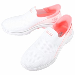 スケッチャーズ SKECHERS スニーカー スリップインズ ゴーウォーク 7 ミア GO WALK 7 MIA ホワイト/ピンク 125231 WPK