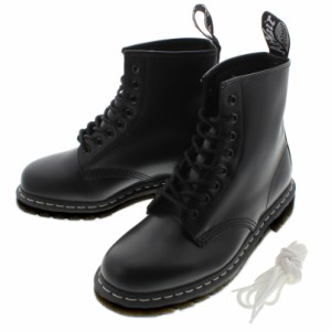 交換返品送料無料 ドクターマーチン Dr.Martens 8ホールブーツ 1460 WS ホワイトステッチ ブラック 24758001 定番