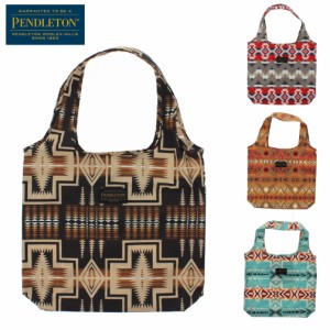 ペンドルトン PENDLETON バッグ プリント ショッパー PRINT SHOPPER PDT-000-211104 ブラック グレー ベージュ L.グリーン