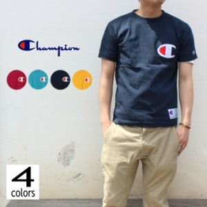 定番 チャンピオン Champion Tシャツ ビッグロゴ アクションスタイル ティー C3-F362 レッドパープル(140) ネイビー(370) アクア(460) ゴ