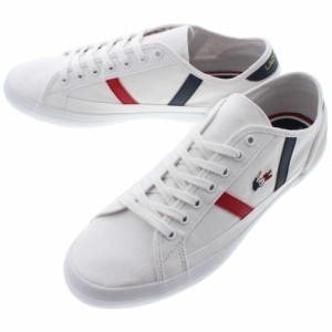 定番 ラコステ LACOSTE スニーカー サイドライン トリコ 2 SIDELINE TRI 2 ホワイト/ネイビー/レッド CMA045L-407