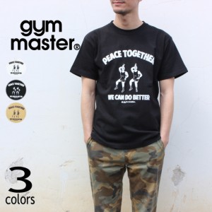 ジムマスター gym master Tシャツ ピース トゥギャザー PEACE TOGETHER G680688 ホワイト(01) ブラック(05) ベージュ(31)