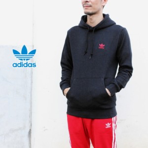 アディダス adidas ウェア エッセンシャル フーディ ESSENTIAL HOODIE ブラック/スカーレット GD2570