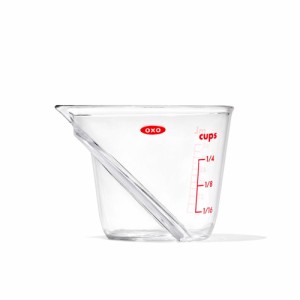 OXO(オクソー) ミニアングルドメジャーカップ 60ml 計量カップ 耐熱カップ 電子レンジ可 食洗機可