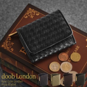 [doob London] ドゥーブロンドン 本革 折り財布 ゴートイントレチャート / メンズ