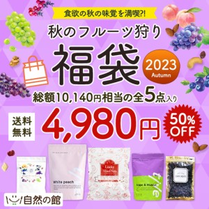 【特別企画50%OFF！2023秋福袋】 秋のフルーツ狩り福袋2023 送料無料 商品合計5点入り プロテイン ドライフルーツ 福袋