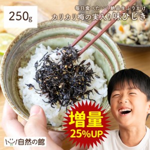 【25％増量】極上生ふりかけ 味ひじき カリカリ梅の実入り ご飯のお供 ふりかけ ひじき 生ふりかけ 送料無料 非常食 保存食