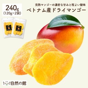 ベトナム産 ドライマンゴー 240g(120g×2)  マンゴー 砂糖控えめ お菓子 おやつ おつまみ ドライフルーツ