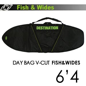 DESTINATION,ディスティネーション,サーフィン,サーフボードケース●DAY BAG V-CUT FISH & WIDES 6’4’’
