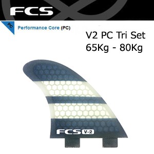 【送料無料】FCS,エフシーエス,フィン,トライフィン,KELLY SLATER,ケリー スレーター●V2 PC Tri Set