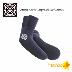 【送料無料】X-tend Gear,サーフィン,防寒対策,ブーツ,KIDS,子供用●X-Gear 3mm Aero Capsuel Surf Socks