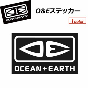 OCEAN&EARTH オーシャンアンドアース ステッカー●O&Eステッカー ブラック