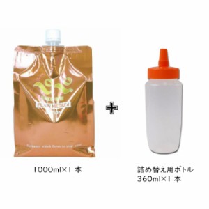 【送料無料】中粘度タイプ 1L　キャップ付き　プレーンミディアム　詰め替えボトル付き ローションぺぺ pepee ペペローション 潤滑ゼリー