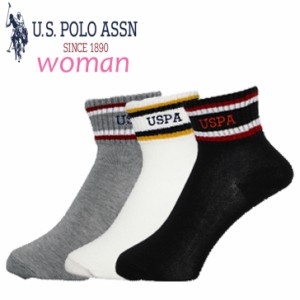 U.S.POLO ASSN　レディース３Ｐ　ＱＴソックス　ポロ　靴下　0927 送料無料