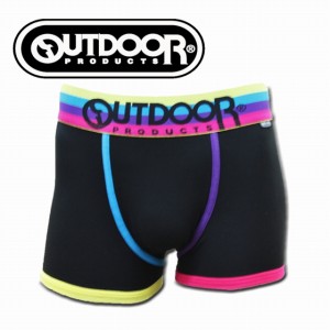 OUTDOOR　ボクサーパンツ　カラーゴム　レインボーB