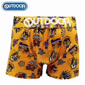 OUTDOOR ボクサーパンツ メンズ タトゥー TATTOO 650イエロー 下着 前閉じ アウトドア 送料無料